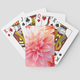 Jeu De Cartes Fleur de dahlia brune de Pêche