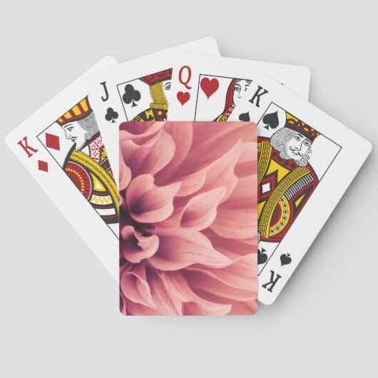 Jeu De Cartes Fleur de fleur de dahlia (dos)