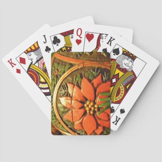 Jeu De Cartes Fleur de Noël (dos)
