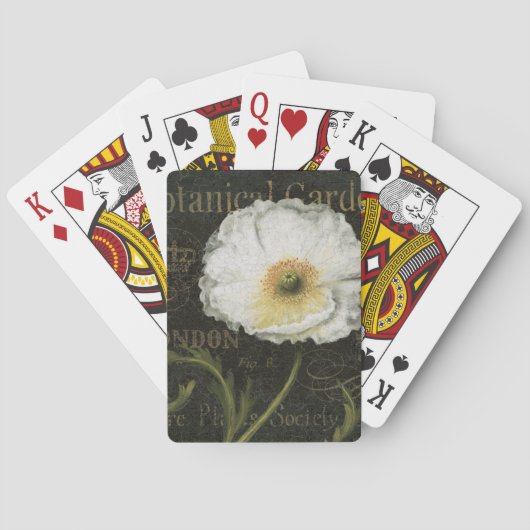 Jeu De Cartes Fleur de pavot cultivé (dos)