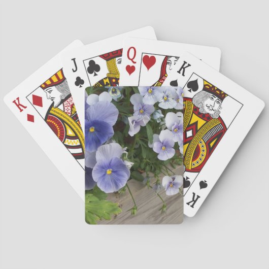 Jeu De Cartes Fleur de Pensée Violette (dos)