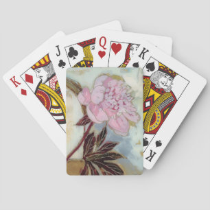 Jeu De Cartes Fleur de pivoine rose