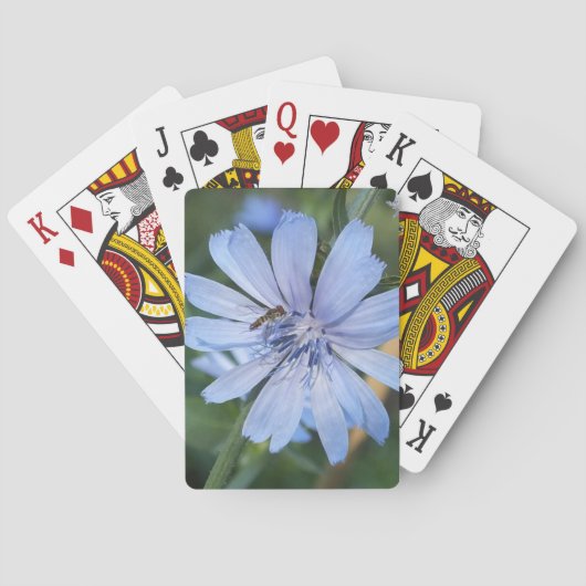 Jeu De Cartes Fleur de Radicchio Bleu N Bee (dos)