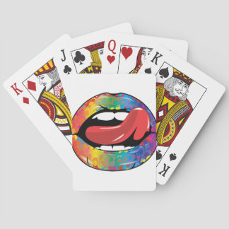 Jeu De Cartes Fleur de Rainbow Licking Lips