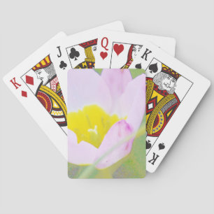 Jeu De Cartes fleur de tulipe violette légère