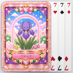 Jeu De Cartes Fleur d'Iris, Art Kawaii