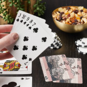 Jeu De Cartes Fleur Élégante de Papillon (8) (In Situ)