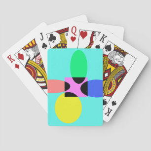 Jeu De Cartes Fleur futuriste