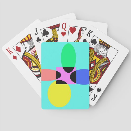 Jeu De Cartes Fleur futuriste (dos)