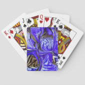 Jeu De Cartes Fleur Iris Violet (dos)