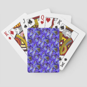 Jeu De Cartes Fleur Iris Violet / Esthétique / Carrelé /
