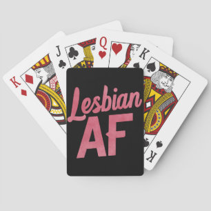 Jeu De Cartes Fleur lesbienne AF Fierté LGBT Gay Amour Parade