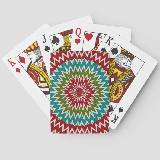 Jeu De Cartes Fleur mandalaic hypnotique (dos)