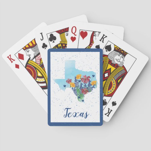 Jeu De Cartes Fleur sauvage du Texas (dos)