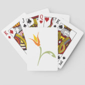 Jeu De Cartes Fleur tropicale d'oiseau de paradis (dos)