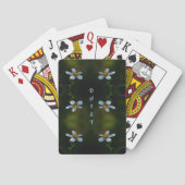 Jeu De Cartes Fleur vert foncé (dos)