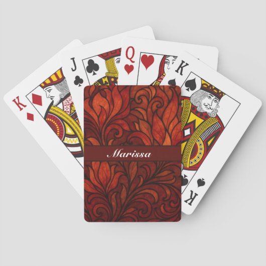 Jeu De Cartes Fleur Vintage (dos)