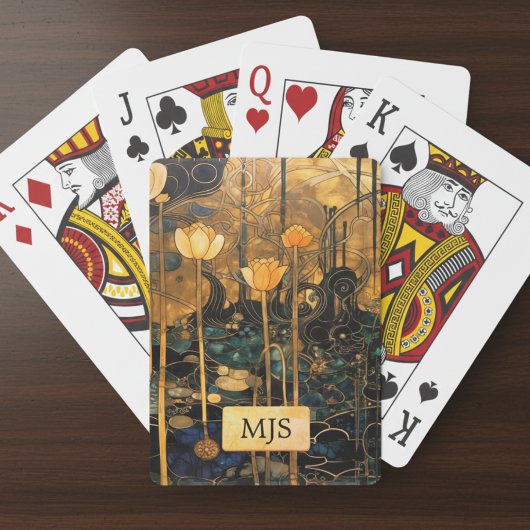 Jeu De Cartes Fleur Vintage
