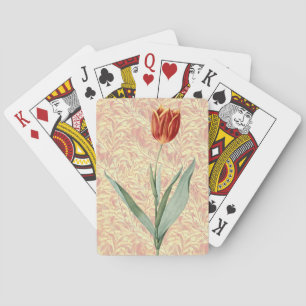 Jeu De Cartes Fleur vintage rousse Tulip Jouer Cartes de Poker