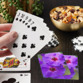 Jeu De Cartes Fleur violette (In Situ)