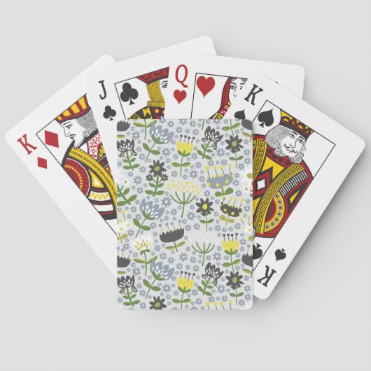 Jeu De Cartes fleurs (dos)