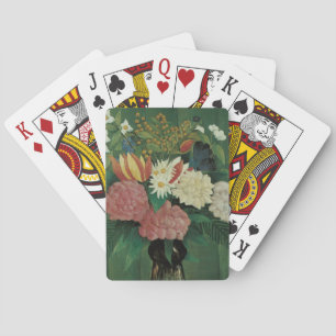 Jeu De Cartes Fleurs au lierre par Henri Rousseau, Floral vintag