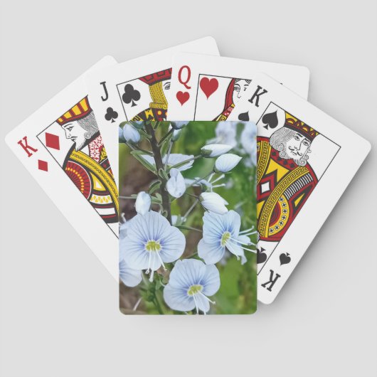 Jeu De Cartes Fleurs bleues (dos)