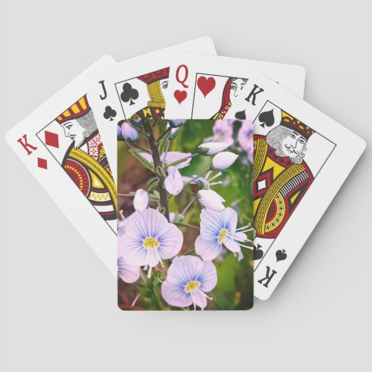 Jeu De Cartes Fleurs bleues (dos)