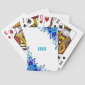 Jeu De Cartes Fleurs Bleues XONOX Original (dos)