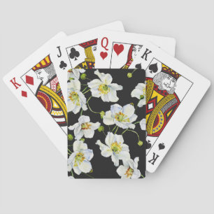Jeu De Cartes Fleurs chamomiles : Motif d'illustration aquarelle