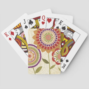 Jeu De Cartes Fleurs contemporaines d'automne