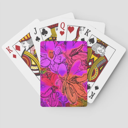 JEU DE CARTES FLEURS CROCUS (dos)
