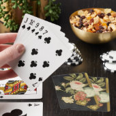 Jeu De Cartes Fleurs dans un pot de Delft (huile sur panneau) (In Situ)