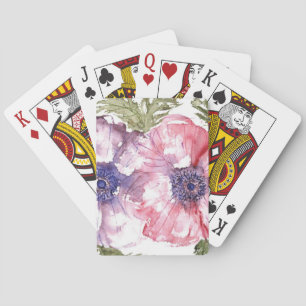 Jeu De Cartes Fleurs d'aquarelle