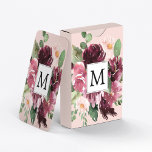 Jeu De Cartes Fleurs d'aquarelle modernes Monogrammes<br><div class="desc">Fleurs d'aquarelle modernes Monogrammes</div>