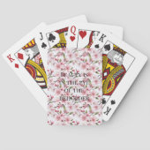 Jeu De Cartes Fleurs de cerisier roses jolies (dos)