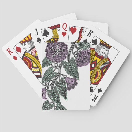 Jeu De Cartes Fleurs de dentelle (dos)