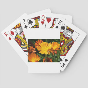 Jeu De Cartes Fleurs de Fleurons Jaunes Art Paix Amour Destinée