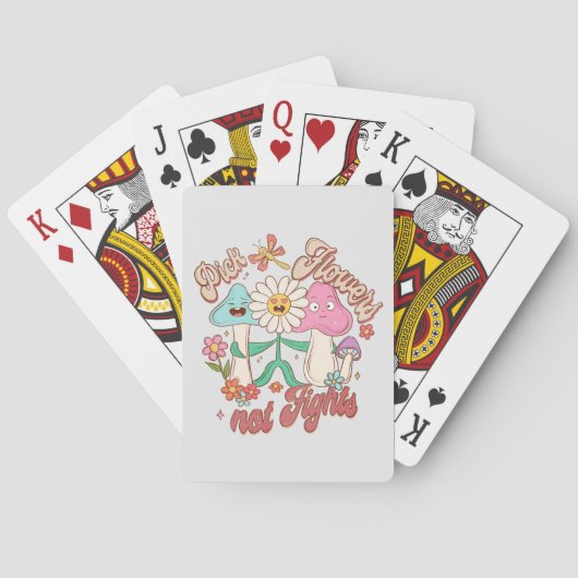 Jeu De Cartes Fleurs de prélèvement, pas combats | Champignons e (dos)