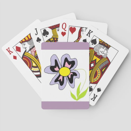 JEU DE CARTES FLEURS DE PURPLE (dos)