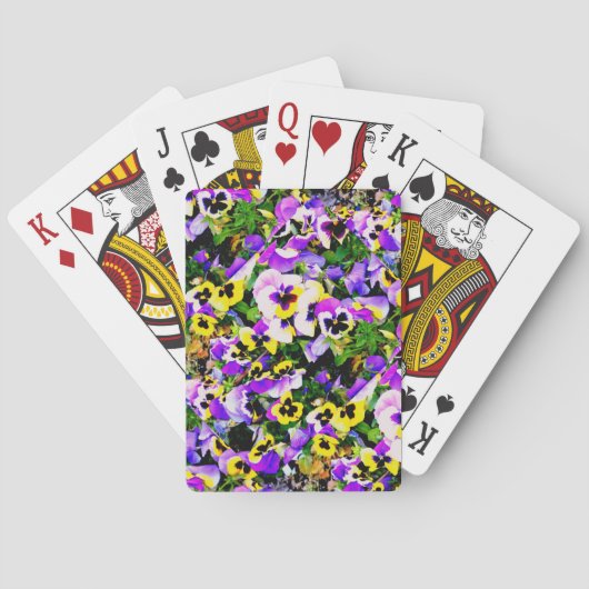 Jeu De Cartes fleurs de sansy multicolores (dos)