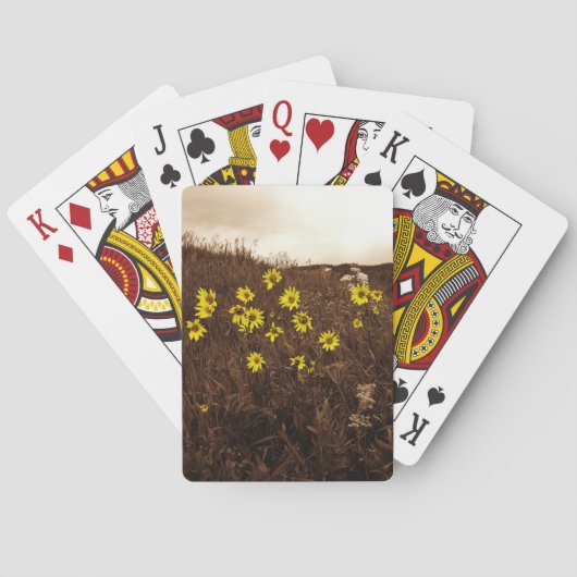 Jeu De Cartes Fleurs de soleil (dos)