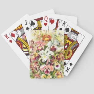 Jeu De Cartes Fleurs de style vintage Art Floral Jouer Cartes