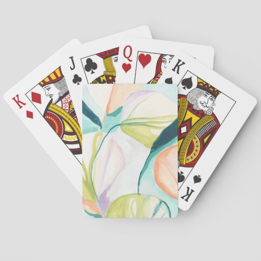 Jeu De Cartes Fleurs de ventilateur IV (dos)