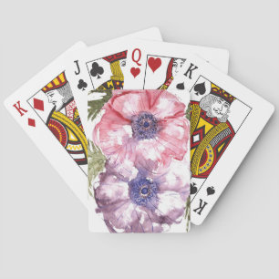Jeu De Cartes Fleurs d'eau