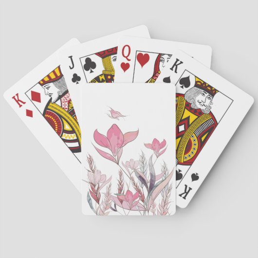 Jeu De Cartes Fleurs d'eau (dos)