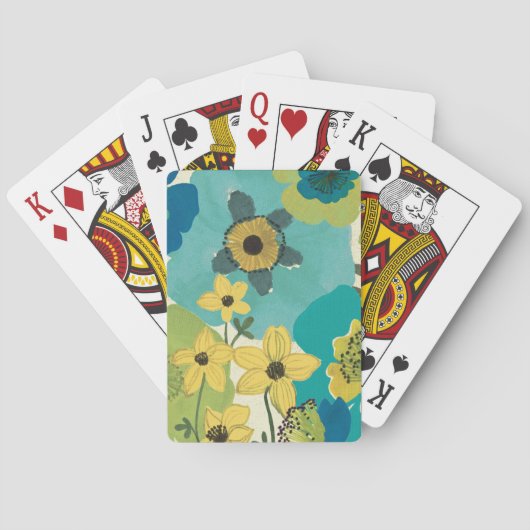 Jeu De Cartes Fleurs décoratives de jardin (dos)