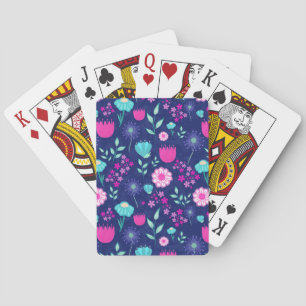 Jeu De Cartes Fleurs délicates et détails botaniques