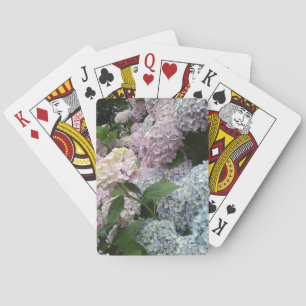 Jeu De Cartes Fleurs d'Hydrangée bleu rose classique Cartes de j