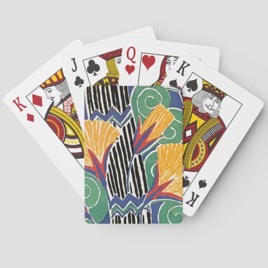 Jeu De Cartes Fleurs d'or Art Déco Seguy (dos)